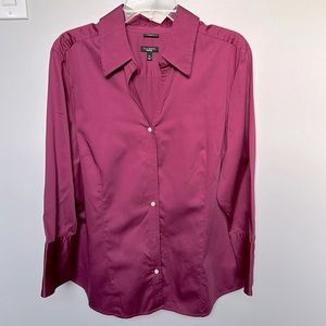 Talbots 3/4 sleeve dress shirt, EUC